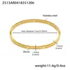 Pulseira de Aço Inoxidável com Fivela de Zircônia Diamantada de Linha Única Combinação Moda Europeia e Americana Joia de Mão Cool Banhada a Ouro 18K Sem Desbotamento