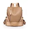 Mochila Feminina de Couro Macio Trançado Nova 2025 Estilo Coreano Moda Bolsa Feminina Mochila Feminina de Grande Capacidade