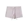 Top regata sexy sem mangas estilo americano, camisole curta de cintura alta justa ao corpo, shorts esportivos fitness de cintura baixa com cordão que abraçam o quadril
