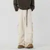 Pantalones Cargo Paracaidistas Funcionales Retro Americanos para Hombres y Mujeres, de Primavera y Otoño, Corte Limpio, Modernos, Rectos, Sueltos, de Pierna Ancha