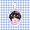Etiqueta de equipaje nueva de He Junlin Colgante para mochila Decoración Etiqueta colgante Ventilador Mercancía Mismo estilo de Tiktok