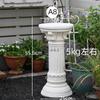 Adornos de Columna Romana Europea Casa Jardín Patio Boda Decoración Balcón Retro Maceta Exterior Base para Maceta