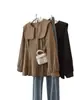 Ropa de mujer talla grande 2026 otoño nueva moda casual abotonada de manga larga suelta entallada a la cintura top camisa