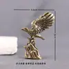 Adorno Creativo de Águila Vintage de Latón con Alas Extendidas, Artesanía de Escultura de Cobre de Águila, Adorno de Decoración de Escritorio de Oficina
