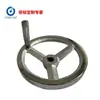 Rueda de Mano de Hierro Fundido de Alta Resistencia JB/T7273.3-94 HT200 Rueda de Mano Redonda Cromada Mango de Rueda de Mano Cromado Se Puede Personalizar Agujero Cuadrado