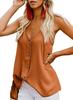 Nuevos Tops de Verano para Mujer 2024 Ebay Amazon Más Vendidos Europeos y Americanos Botón Casual Cuello en V Camisola para Mujer