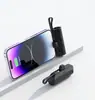 Batería externa nueva en forma de cápsula transfronteriza, 5000 mAh, cargador de emergencia mini, forma de labial, batería externa portátil, logo personalizado disponible