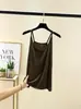 Camisole Versátil de Modal para Mulheres, Sexy e Ajustada ao Corpo, Roupa Íntima Fina de Seda de Gelo, Camisole de Gola Redonda