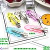6cm nuevo color caramelo transparente con polvo dorado forma de hoja pinza para el cabello sin costuras para mujer cabello suelto pinza lateral diy pinza inferior