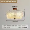 Lámpara de Techo para Dormitorio de Cristal con Forma de Pétalo Francés Lujo Accesible Estilo Retro Mid-Century Nuevo 2025 Lámpara de Techo para Dormitorio Principal
