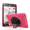 Comércio exterior aplicável alça de mão para iPad Mini5 suporte giratório de PC capa protetora para tablet capa de couro resistente a quedas para iPad Air