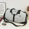 Bolsa de viagem portátil transfronteiriça para atividades ao ar livre, de grande capacidade, com separação de seco e molhado, adequada para natação, academia, viagens curtas e armazenamento de bagagem