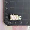 Mini tamaño pequeño Placa Letra Inglesa Bueno Resina Accesorios Funda para Teléfono Celular Zapatos de Cueva Cadena Llavero Accesorios de Joyería