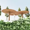 Gran Cenador con Forma de Paraguas de Acero Inoxidable, Pabellón Hongo de Parque, Estructura de Pabellón Nube Pétalo, Escultura de Árbol Paisajística