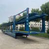 Ponte com Suspensão a Ar de 3 Eixos Transportador de 10 Carros Estilo Europeu Trailer de Transporte de Passageiros para 8 Carros Transportador Fechado Semi-Reboque