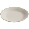 Plato Plano Bajo con Forma de Flor de Cerámica Dehua Creativo Estilo Japonés Irregular Vajilla Plato Plato Hogar Alto Grado Sentido