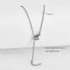 Collar de acero de titanio transfronterizo Joker, cadena de oro de 18 quilates, cadena en forma de O, cadena torcida, cadena de cuchillas, cadena de acero inoxidable, joyería DIY