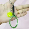 Llavero de Raqueta de Tenis Simulada, Colgante Creativo y de Moda para Bolso, Regalo Souvenir, Pequeño Colgante Decorativo de Año Nuevo del Caballo