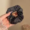 Scrunchie Floral Fresco e Simples para Mulheres, Elástico de Cabelo com Renda e Laço, Acessório de Cabelo com Estampa Estilo Ballet para Venda no Atacado