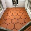 Cozinha de restaurante azulejo especial antiderrapante absorvente azulejo de chão cinza amarelo tijolo à prova de umidade 300x 300mm tijolo de pote vermelho côncavo e convexo