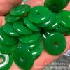 Colgante de Jade Verde Jade de 25 mm Colgante Grande de Paz Accesorios para Manualidades al por Mayor Colgante de Paz de Jade