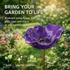 Nuevo Estaca de Metal Hecha a Mano para Jardín de Flores - Comedero de Pájaros Floral de Metal Hecho a Mano