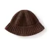 Venta al por mayor de fábrica Cachemira Transfronterizo Otoño e Invierno Nuevo Engrosado Color Sólido Tejido Cálido Protección contra el Frío Protección para los Oídos Gorro Envolvente Sombrero de Pescador