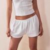 Nuevo Conjunto de Dos Piezas para Mujer Primavera/Verano 2025: Top tipo camisola con tirantes finos y ribete de encaje y Shorts