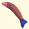 Set de hierba gatera transfronterizo juguete para gato mascota pez crucian simulado empaque de pescado marisco juguete para morder suministros para mascotas