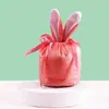 Bolsa de Dulces de Boda de Terciopelo con Orejas de Conejo Caja de Frutas para Dulces de Boda Regalo de Acompañamiento de Boda Bolsa de Regalo de Retorno de Boda