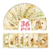 Tarjetas de Ilustración de Abejas de Miel Vintage, Juego de 36, Materiales de Diario Temáticos del Bosque, Decoración de Pared, Postales Artísticas