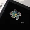 Aurora Iridiscente de Siete Colores Estambre de Flor Transparente Flor de Cinco Pétalos Adorno Pegatina DIY Arete Pendiente Llavero Accesorios