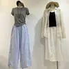 Pantalones Casuales de Pierna Ancha con Cintura Elástica y Cordón para Mujer, de Primavera, de Cintura Alta, Adelgazantes, Corte Relajado, Ajustables, Jogger, de Algodón, Largos