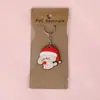 Pingente de Chaveiro Fofo Embalagem de Cartão de Papel Chaveiro de Desenho Animado Chaveiro de Casal em PVC Presente Pequeno para Eventos