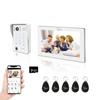 Anjielosmart Timbre de Video Inalámbrico para Construcción de Hogar Cámara 1080P a Prueba de Agua 5 Desbloqueo Visual Par