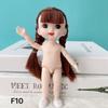 Bebé de 8 puntos 17 cm bebé desnudo ojo real 3D 13 articulaciones modificación de maquillaje BJD disfraz lindo linda muñeca de bebé niña