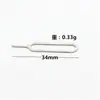 Aguja para extraer tarjeta de teléfono móvil y tableta universal aplicable a oppo Huawei Apple aguja para tarjeta SIM aguja pasante de acero inoxidable original