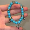 2026 Nuevo Pulsera de Cuentas Geométricas Lujo Ligero Versátil Pulsera de Tacto de Alta Gama Moda de Nicho Personalidad Joyería de Mano Al por Mayor
