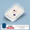 Fiambrera de Vidrio para Microondas, Caja Bento Compartimentada Resistente al Calor con Tapa, Contenedor Sellado para que los Trabajadores de Oficina Lleven sus Comidas