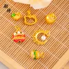 Retención de Color Fuerte Accesorios Dorados de Arena Antigua Vietnamita Colgante de Gato Kitty con Lazo Luna de Perla Palabra de Bendición Colgante de Calabaza