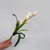 Ramo de Flores Artificiales Tulipán con Tacto Real Ramo Artificial de Novia Boda Ramo Artificial Flores Falsas Accesorios de Fotografía Coreanos Flor de Seda