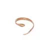 Pulsera Abierta Ovalada con Esmalte Metálico Europea y Americana Anillo Ins Personalizable Pulsera Versátil Joyería de Lujo Ligero Alta Gama