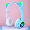 VIV-23 fone de ouvido bluetooth fone de ouvido gradiente orelhas de gato foto fofo dobrável subwoofer luminoso portátil