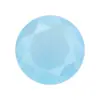 Huagang Gema Redonda Jade Azul Vidrio Piedra Desnuda Superficie de Anillo Luz Artificial Azul Piedra Gema Fondo Puntiagudo Vidrio Opaco Piedra Principal
