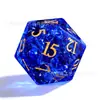 Grupo de Juego de Rol Dnd Set de 7 Dados de Juego Coc Dnd Rpg D6 D20 Azul Zafiro Explosión Cristal K9