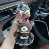 Falda de Tutú Linda Llavero de Oso Personalizado, Llavero Adorable de Muñeca de Peluche para Coche, Colgante de Bolso de Muñeca Vestida