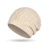 Otoño e Invierno Nuevo Gorro de Lana Baotou para Deportes al Aire Libre Hombres y Mujeres Protección para los Oídos Holgado que Muestra la Cara Gorro de Punto Suelto