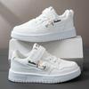 Zapatos Blancos para Niños, Tenis para Niñas, Nuevos Zapatos Casuales de Dibujos Animados para Primavera y Otoño, Tenis Versátiles de Suela Suave para Niños Mayores Niñas