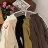 [En stock] Ropa para niños de Corea del Sur, primavera y otoño, nueva camisa de punto para niñas, suéter elástico de estilo coreano para niños.