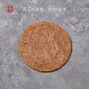 Posavasos de té de ratán, alfombrilla de té redonda tejida a mano, alfombrilla aislante para té Kung Fu, accesorio para juego de té de ceremonia del té japonesa, alfombrilla para tetera